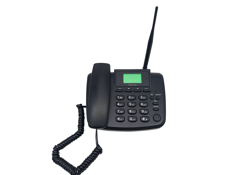 2G GSM fijo teléfono inalámbrico 2 SIM en espera para 2 números